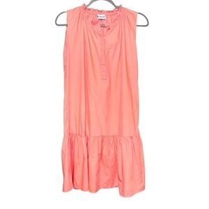 NA XXXX  ???? Sleeveless Peach Cotton Poplin Dress